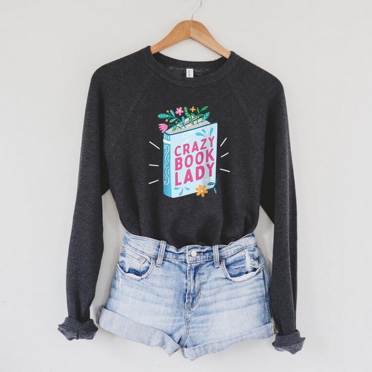 Bookworm Avid Reader Book Reading Nerd Crazy Book Lady Raglan Baseball Tee Raglan Sleeve Sweatshirt