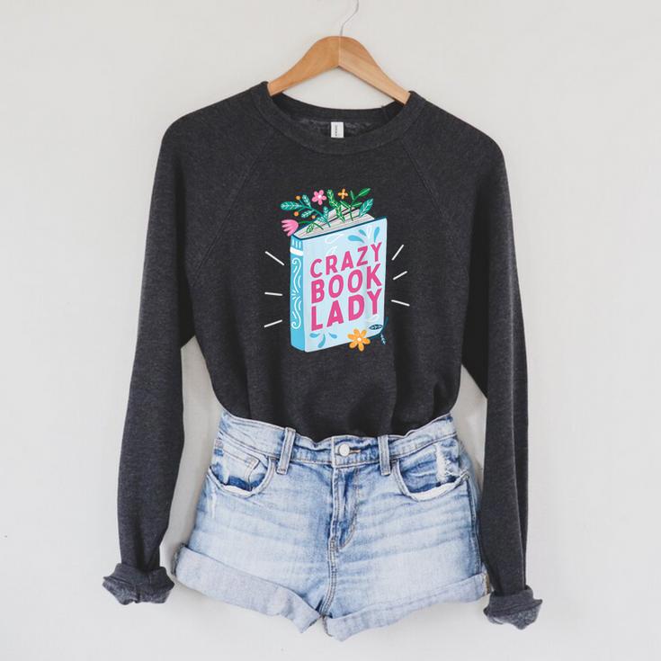 Bookworm Avid Reader Book Reading Nerd Crazy Book Lady Raglan Sleeve Sweatshirt