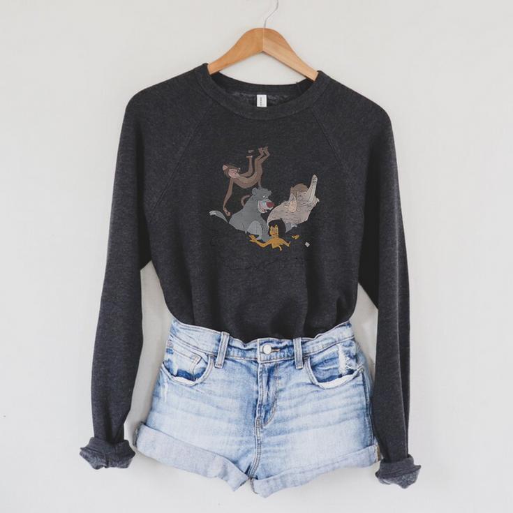 Disney The Jungle Book Tropical Group Poster Raglan Sleeve Sweatshirt