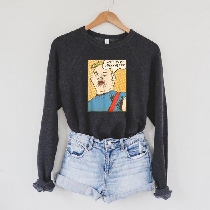 The Goonies Sloth Pop Art Comic Book Illustration 80's Movie Raglan Sleeve Sweatshirt