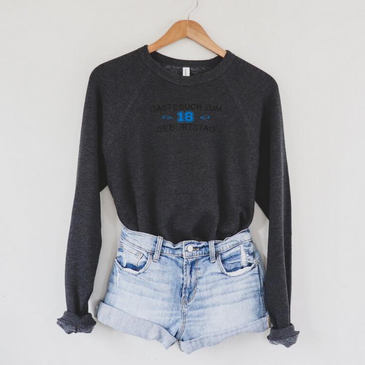 Guest Book 18th Birthday Guest List For 2001 T-Shirt Raglan Sleeve Sweatshirt