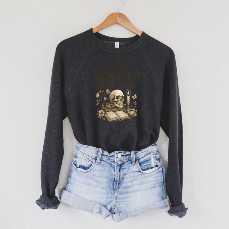 Introverted Book Club Member Anti Social Reader Premium Tri-Blend Raglan Sleeve Sweatshirt