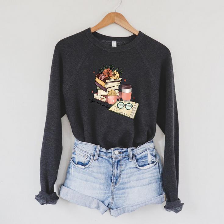 Read Books Drink Coffee For Women Premium Tri-Blend Raglan Sleeve Sweatshirt