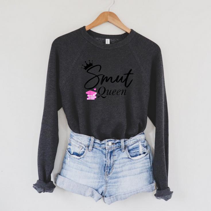 Smut Slutt Probably Reading Smutt Books Reader Smut Queen Raglan Sleeve Sweatshirt