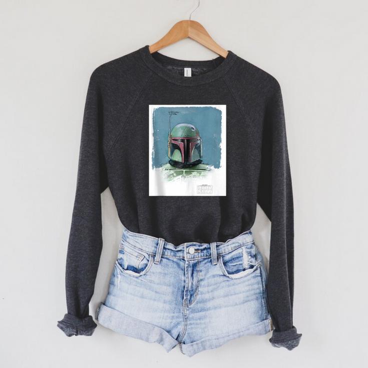Star Wars The Book Of Boba Fett Armor Raglan Sleeve Sweatshirt