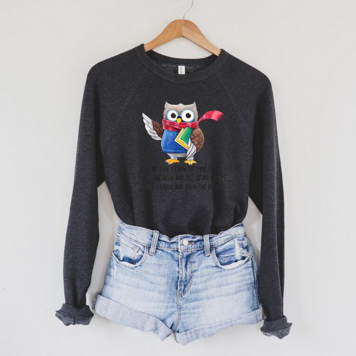 At Time I Think To Myself Drop The Book And Get Stuff Done Raglan Sleeve Sweatshirt