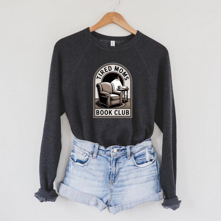 Tired Moms Book Club Raglan Sleeve Sweatshirt