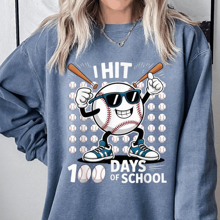 100 Days Of School Baseball Bat 100th Day Of School Comfort Colors Sweatshirt 100 Days Of School Baseball Bat 100th Day Of School Comfort Colors Sweatshirt