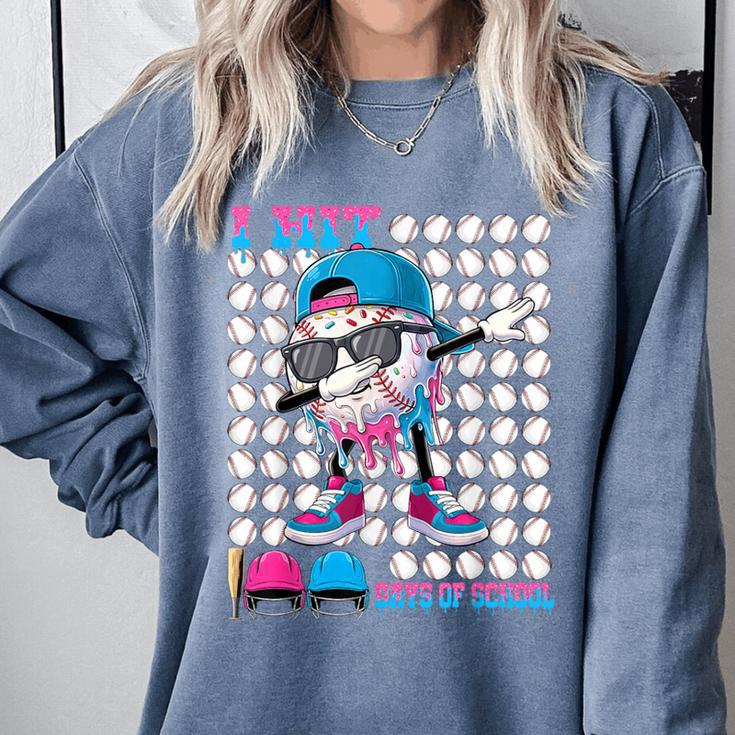 100 Days Of School Baseball Drip Boys Kids 100th Day School Comfort Colors Sweatshirt 100 Days Of School Baseball Drip Boys Kids 100th Day School Comfort Colors Sweatshirt