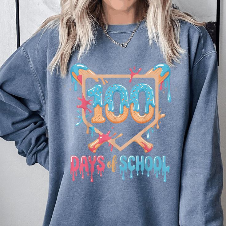 100 Days Of School Baseball Drip 100 Days Of School Comfort Colors Sweatshirt 100 Days Of School Baseball Drip 100 Days Of School Comfort Colors Sweatshirt