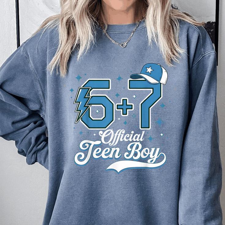 6 7 Meme Official Teenager 13th Birthday Baseball Boy Comfort Colors Sweatshirt 6 7 Meme Official Teenager 13th Birthday Baseball Boy Comfort Colors Sweatshirt