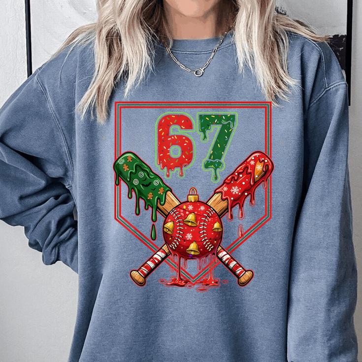 67 Baseball Drip Christmas Meme Six Seven Gen Alpha Slang Comfort Colors Sweatshirt 67 Baseball Drip Christmas Meme Six Seven Gen Alpha Slang Comfort Colors Sweatshirt