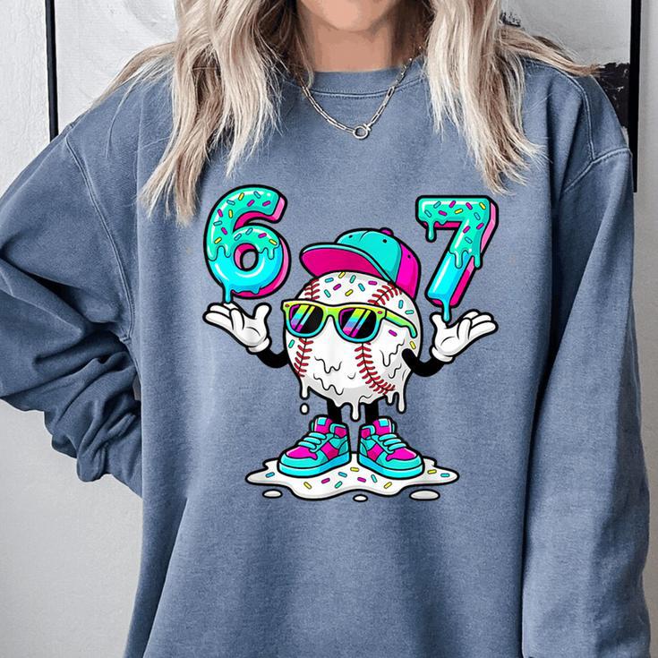 67 Baseball Drip Ice Cream 67 Baseball Men Boy Kids Comfort Colors Sweatshirt 67 Baseball Drip Ice Cream 67 Baseball Men Boy Kids Comfort Colors Sweatshirt