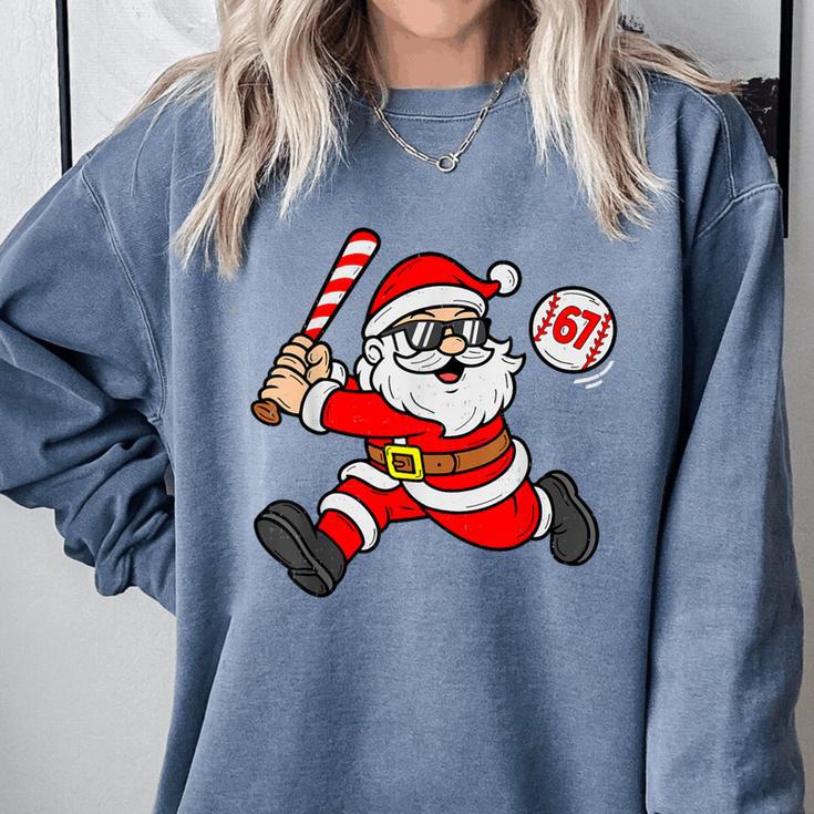 67 Baseball Santa Six Seven Meme Christmas Sport Men Boy Kid Comfort Colors Sweatshirt 67 Baseball Santa Six Seven Meme Christmas Sport Men Boy Kid Comfort Colors Sweatshirt