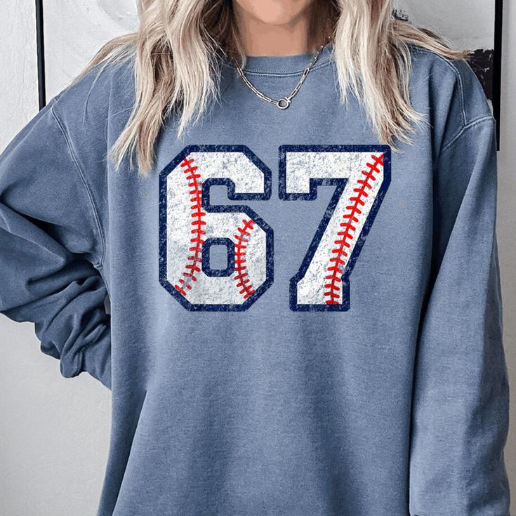 67 Sports Meme – Baseball Number 6 7 Comfort Colors Sweatshirt 67 Sports Meme – Baseball Number 6 7 Comfort Colors Sweatshirt
