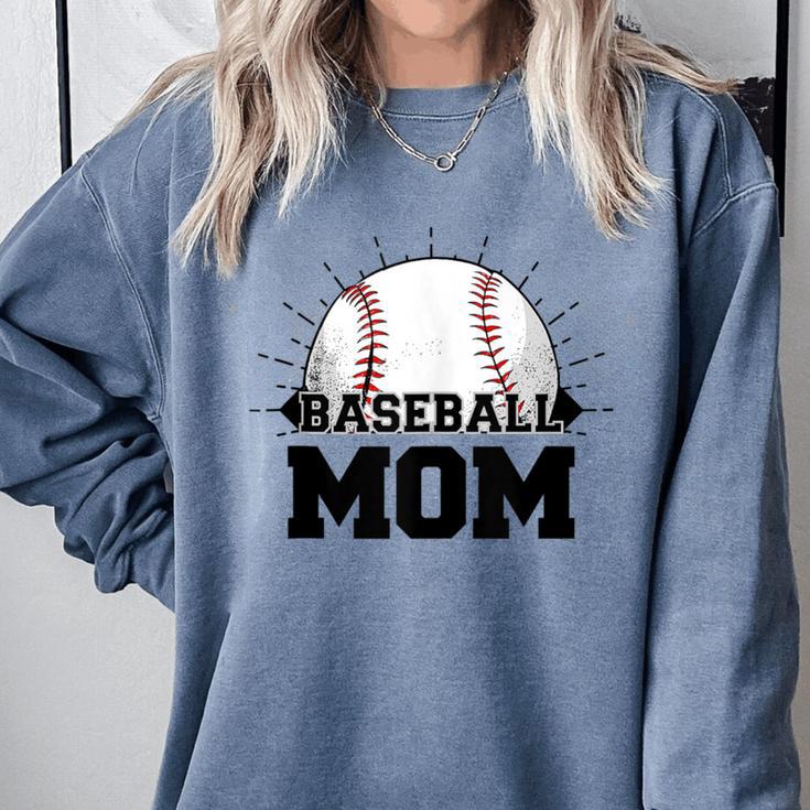 American Flag Patriotic Game Day Baseball Mom Comfort Colors Sweatshirt American Flag Patriotic Game Day Baseball Mom Comfort Colors Sweatshirt