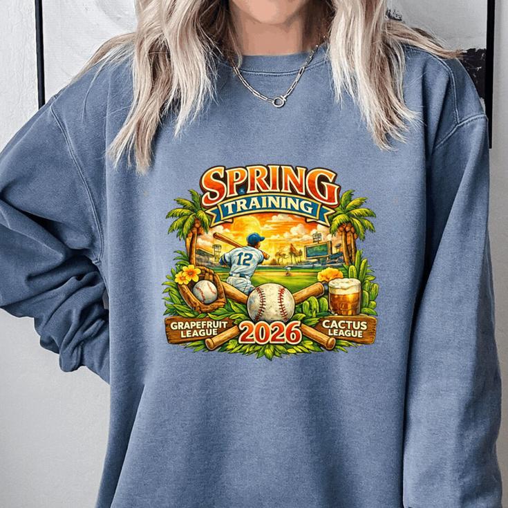 Awesome Spring Trainings 2026 Baseball Arizona Florida Comfort Colors Sweatshirt