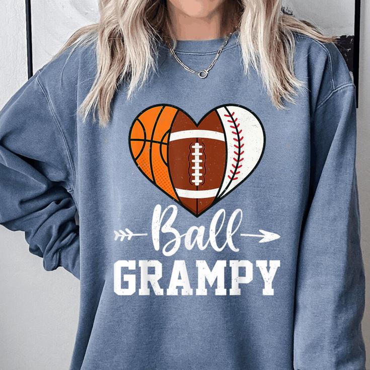 Ball Grampy Basketball Football Baseball Player Comfort Colors Sweatshirt