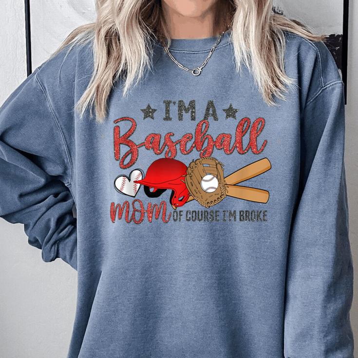 Ball Mom I'm A Baseball Mom Baseball Mom Comfort Colors Sweatshirt