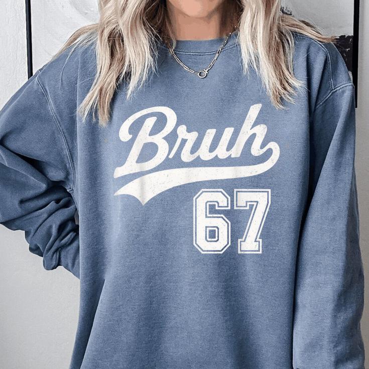 Baseball 6 7 Bruh Number 67 Six Seven Meme Boys Kids Comfort Colors Sweatshirt Baseball 6 7 Bruh Number 67 Six Seven Meme Boys Kids Comfort Colors Sweatshirt