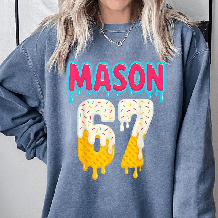 Baseball 6 7 Ice Cream Drip Number 67 Six Seven Meme Comfort Colors Sweatshirt
