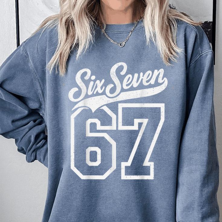 Baseball 6 7 Number 67 Six Seven Meme Boys Youth Kids Comfort Colors Sweatshirt Baseball 6 7 Number 67 Six Seven Meme Boys Youth Kids Comfort Colors Sweatshirt