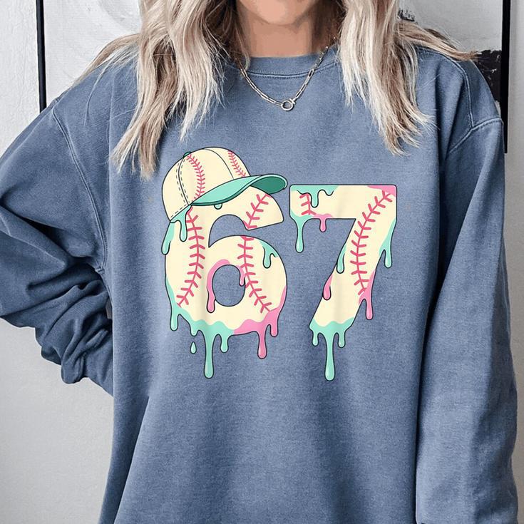 Baseball 67 Drip Six Seven Baseball Dripping Boys Kids Comfort Colors Sweatshirt Baseball 67 Drip Six Seven Baseball Dripping Boys Kids Comfort Colors Sweatshirt