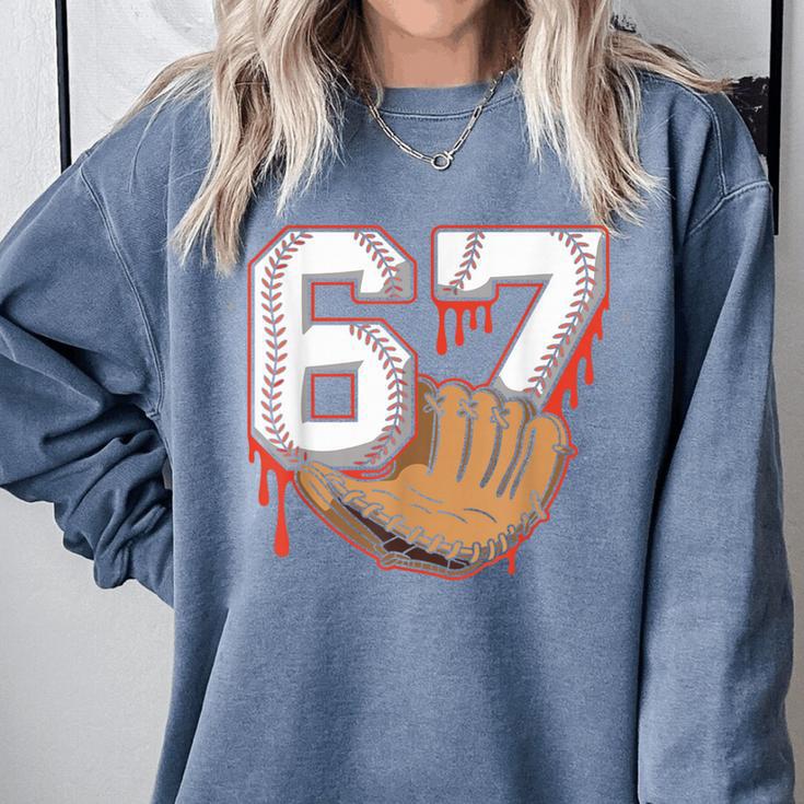Baseball 67 Six Seven Alpha Slang 6 7 Meme Kids Teachers Boy Comfort Colors Sweatshirt Baseball 67 Six Seven Alpha Slang 6 7 Meme Kids Teachers Boy Comfort Colors Sweatshirt