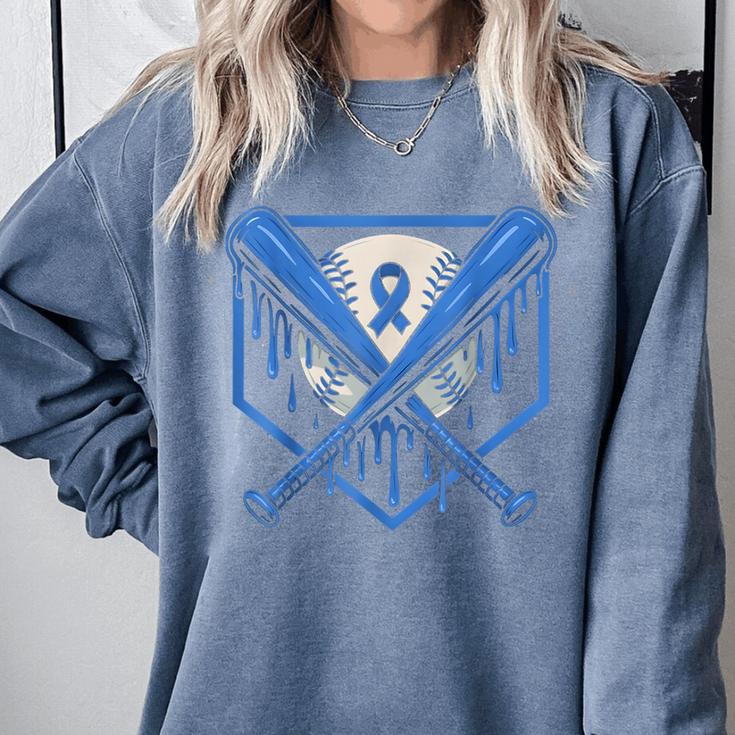Baseball Drip Ice Cream Diabetes Awareness Ribbon Boys Girls Comfort Colors Sweatshirt Baseball Drip Ice Cream Diabetes Awareness Ribbon Boys Girls Comfort Colors Sweatshirt