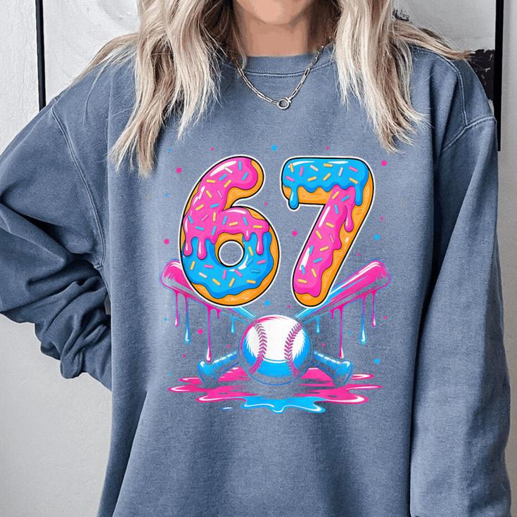 Baseball Drip Number 67 Player 67Th Birthday Baseball Meme Comfort Colors Sweatshirt Baseball Drip Number 67 Player 67Th Birthday Baseball Meme Comfort Colors Sweatshirt