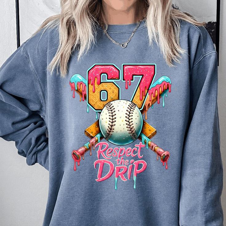 Baseball Drip Number 67 Player Sport For Men Women Kids Comfort Colors Sweatshirt Baseball Drip Number 67 Player Sport For Men Women Kids Comfort Colors Sweatshirt