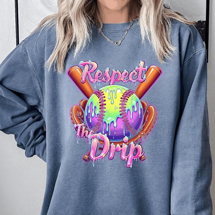 Baseball Drip Respect The Drip Purple Ice Cream Sprinkles Comfort Colors Sweatshirt Baseball Drip Respect The Drip Purple Ice Cream Sprinkles Comfort Colors Sweatshirt