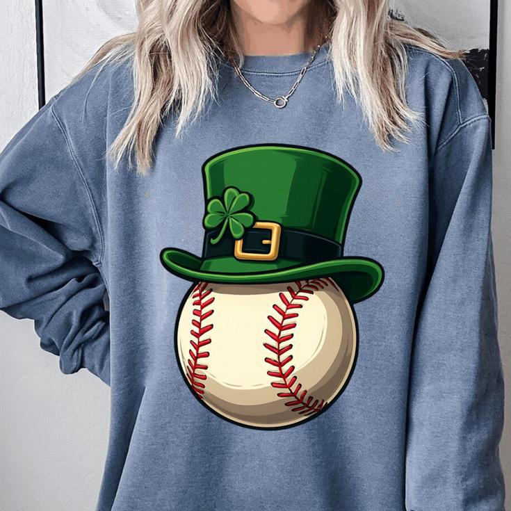 Baseball Leprechaun Hat Saint Patrick Retro Comfort Colors Sweatshirt Baseball Leprechaun Hat Saint Patrick Retro Comfort Colors Sweatshirt