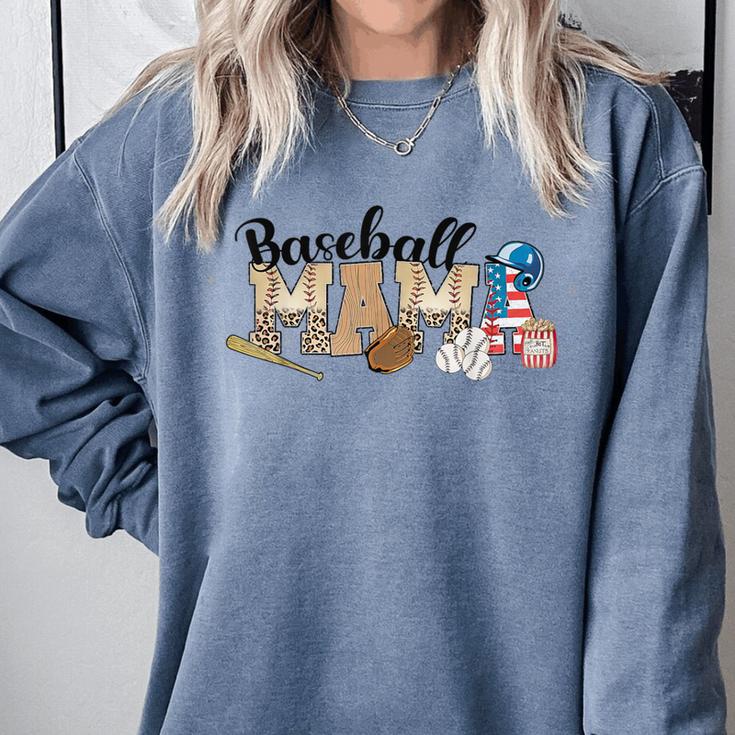Baseball Mama Leopard Baseball Mom Mother's Day Comfort Colors Sweatshirt Baseball Mama Leopard Baseball Mom Mother's Day Comfort Colors Sweatshirt