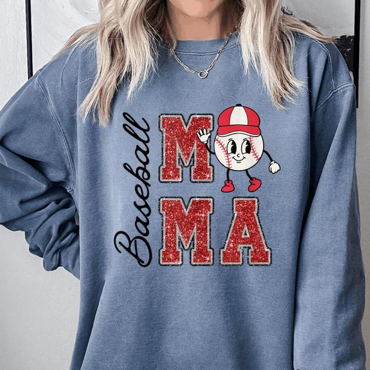 Baseball Mama Baseball Mom Game Day Senior Night Comfort Colors Sweatshirt Baseball Mama Baseball Mom Game Day Senior Night Comfort Colors Sweatshirt