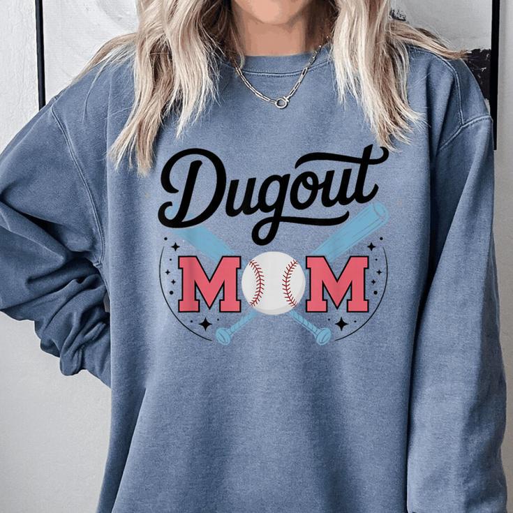 Baseball Mom – Proud Dugout Supporter Comfort Colors Sweatshirt