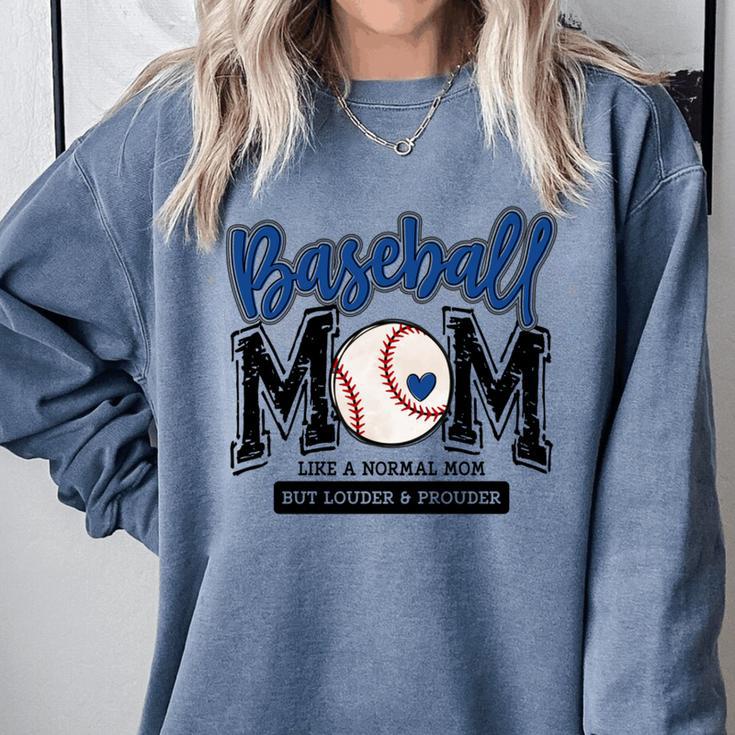 Baseball Mom Blue Varsity Baseball Mama Cute Mother's Day Comfort Colors Sweatshirt Baseball Mom Blue Varsity Baseball Mama Cute Mother's Day Comfort Colors Sweatshirt