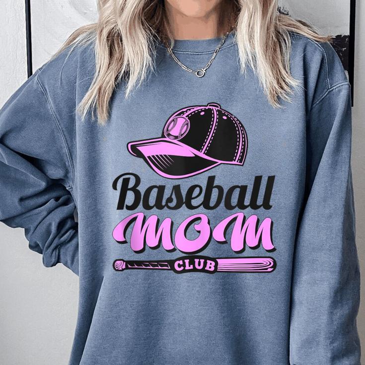 Baseball Mom Club Cool Comfort Colors Sweatshirt Baseball Mom Club Cool Comfort Colors Sweatshirt