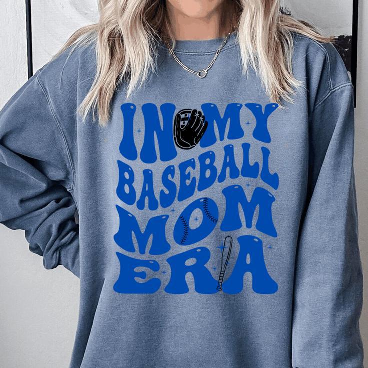 In My Baseball Mom Ear Blue Comfort Colors Sweatshirt