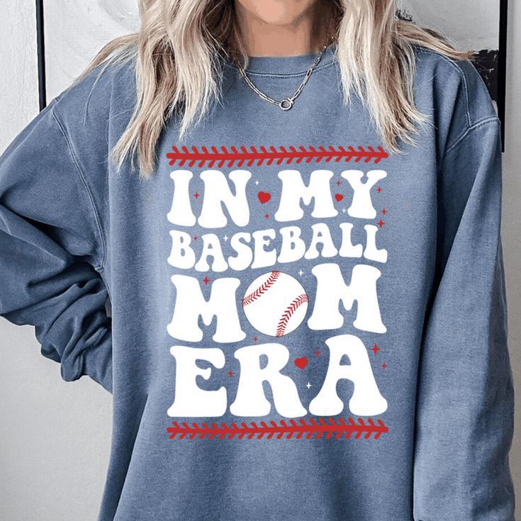 In My Baseball Mom Era Groovy Baseball Mom Team Mother's Day Comfort Colors Sweatshirt In My Baseball Mom Era Groovy Baseball Mom Team Mother's Day Comfort Colors Sweatshirt
