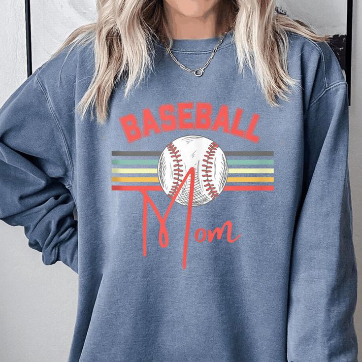 BASEBALL MOM Fun RETRO LOOK Comfort Colors Sweatshirt