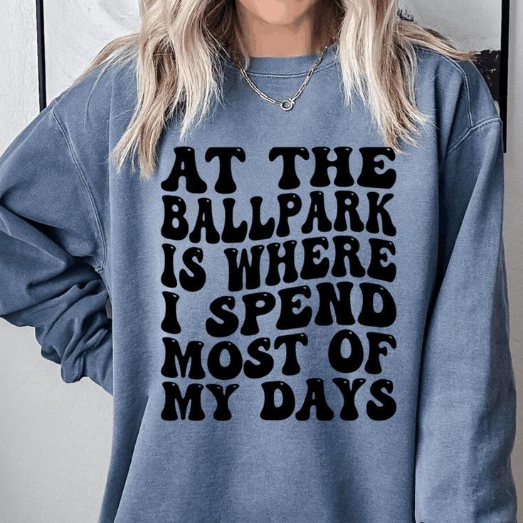 Baseball Mom Good For Baseball Boys Kids Men Women Comfort Colors Sweatshirt