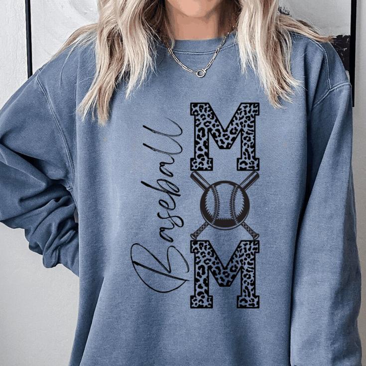 Baseball Mom Leopard Comfort Colors Sweatshirt Baseball Mom Leopard Comfort Colors Sweatshirt