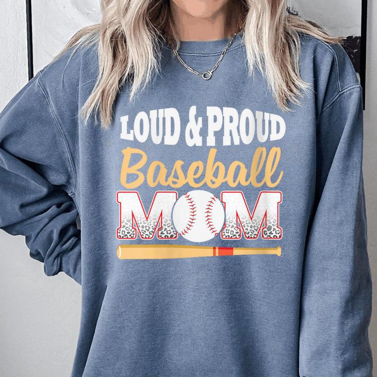 Baseball Mom Leopard Print Loud And Proud With Ball & Bat Comfort Colors Sweatshirt Baseball Mom Leopard Print Loud And Proud With Ball & Bat Comfort Colors Sweatshirt