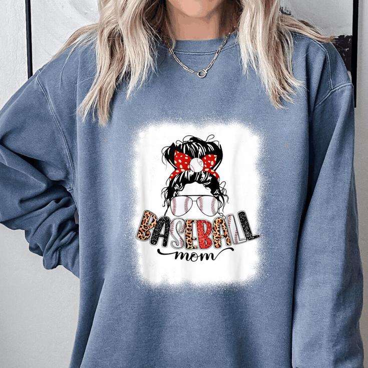 Baseball Mom Messy Bun Mommy Baseball Player Comfort Colors Sweatshirt Baseball Mom Messy Bun Mommy Baseball Player Comfort Colors Sweatshirt