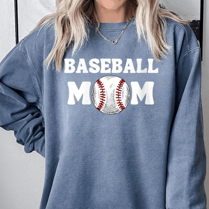 Baseball MOM Mother's Day Baseball Game Cheer Mom Comfort Colors Sweatshirt Baseball MOM Mother's Day Baseball Game Cheer Mom Comfort Colors Sweatshirt