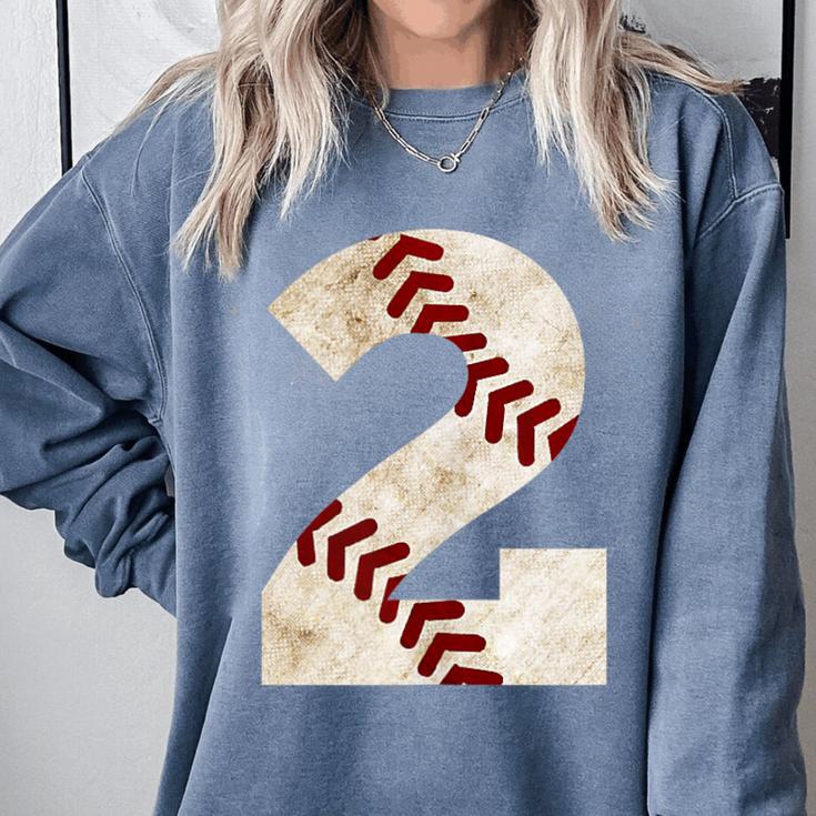 Baseball Mom Baseball Parent Number Two Baseball Gear 2 Comfort Colors Sweatshirt Baseball Mom Baseball Parent Number Two Baseball Gear 2 Comfort Colors Sweatshirt