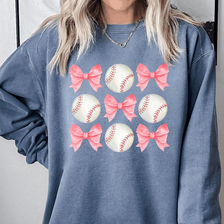 Baseball Mom Sister Tween Teen Girl Girly Pink Bow Preppy Premium Comfort Colors Sweatshirt Baseball Mom Sister Tween Teen Girl Girly Pink Bow Preppy Premium Comfort Colors Sweatshirt