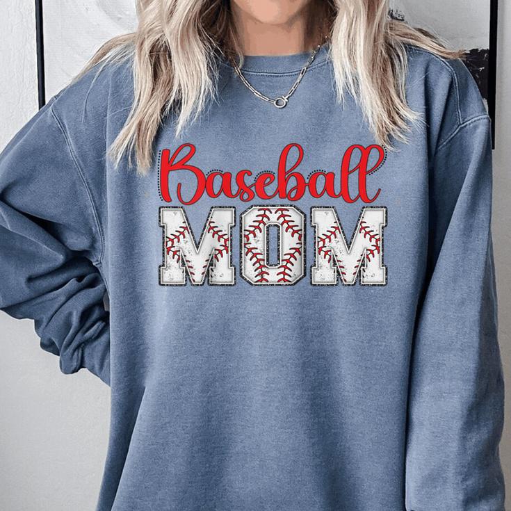 Baseball Mom Sporty Humor Raglan Baseball Tee Comfort Colors Sweatshirt