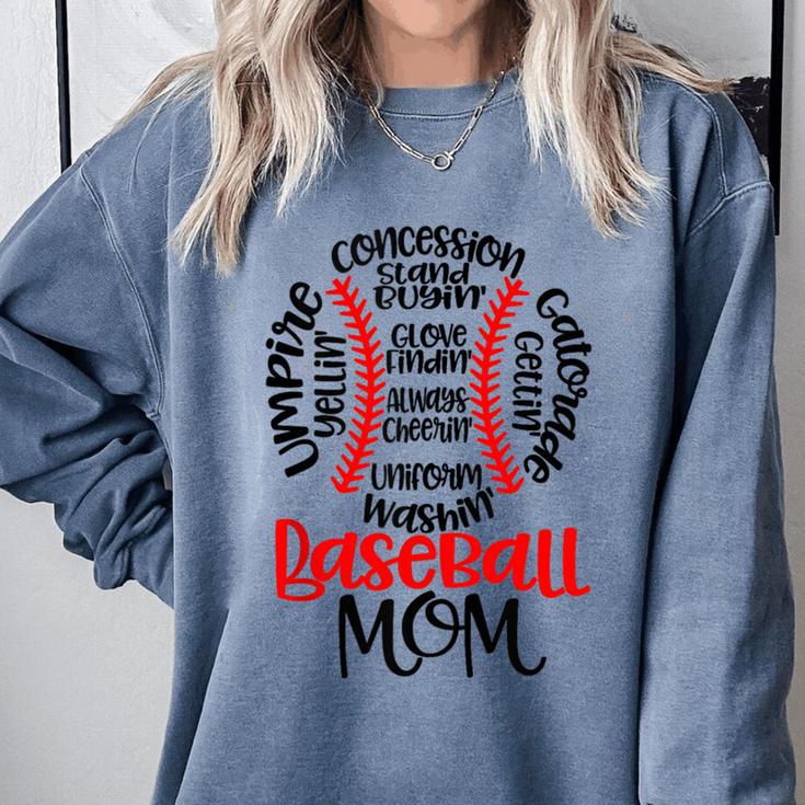 Baseball MomBall Game Mother's Day 2023 Comfort Colors Sweatshirt Baseball MomBall Game Mother's Day 2023 Comfort Colors Sweatshirt